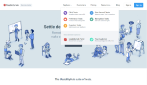 Usability Hub Testing